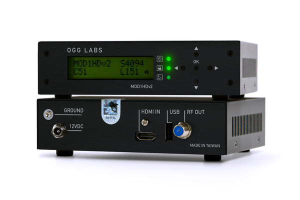 MOD1HDv2 | 1080P MPEG2 DVB-T and DVB-C encoder modulator